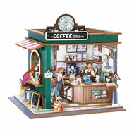 Houten Bouwpakket Diorama Caf?? - 120dlg.