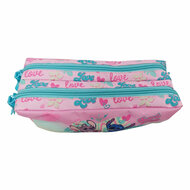 Stitch Love Etui met 2 Compartimenten