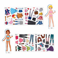 Quercetti Magnetische Mode Aankleedpop Best Friends - 57dlg.