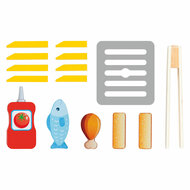 Goki Houten Speelgoed Airfryer met Accessoires - 16dlg.