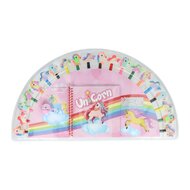 Set van 20 Kleurpotloden met Gum, Puntenslijper, Boekje - Eenhoorn