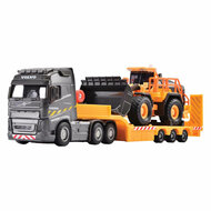 Majorette Volvo FH16 Truck met Oplegger en Wiellader