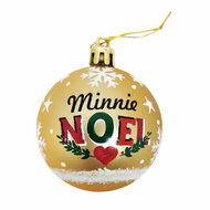 Kinder Kerstballen Minnie Mouse Goud, 6st.