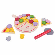 Bigjigs Houten Pizza met Beleg - Foto 5