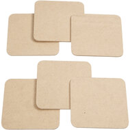 Onderzetters MDF 10x10cm, 50st. - Foto 5