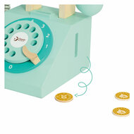Classic World Houten Retro Telefoon Turquoise - Foto 5