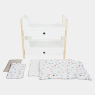 Small Foot - Houten Poppenhoogslaper Little Button met Beddengoed, 6dlg. - Foto 7