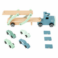 Small Foot - Houten Vrachtwagen Transporter Chicago met Auto's, 9dlg. - Foto 5