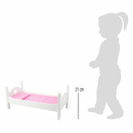 Small Foot - Houten Poppenbed Wit met Beddengoed, 4dlg. - Foto 5