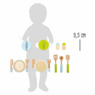 Small Foot - Houten Kookgerij en Servies Set, 15dlg. - Foto 5