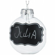 Transparante Kerstballen met Krijtlabels, 4st. - Foto 5