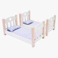Poppen Stapelbed Grijs/Wit - Foto 5