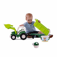 Cavallino XL Tractor Groen met Kiep- Aanhangwagen en Emmerset, 9dlg. - Foto 5