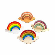 Colorations - Maak en Versier je Eigen Houten Regenboog, Set van 6 - Foto 8