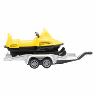 MetalWorld Pull Back Camper met Aanhanger en Sneeuwscooter - Foto 5