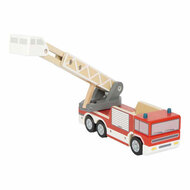 Small Foot - Houten Brandweerwagen met Roterende Ladder - Foto 8