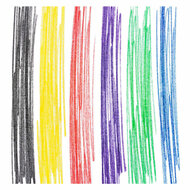 Colorations - Textielstiften Primaire Kleuren - 6 Kleuren - Foto 5