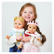 Poppenoutfit Winterprins Luka met Kroon en Kraag - Maat 35-45 cm - Foto 5