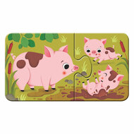 Ravensburger Dieren en hun Kleintjes Puzzel, 9x2st. - Foto 9