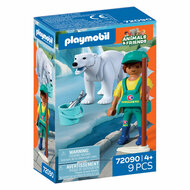 Playmobil Animals &amp; Friends Dierentuin Ijsbeer en Dierenverzorger - 72090