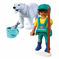Playmobil Animals &amp; Friends Dierentuin Ijsbeer en Dierenverzorger - 72090
