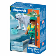 Playmobil Animals &amp; Friends Dierentuin Ijsbeer en Dierenverzorger - 72090