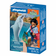 Playmobil Animals &amp; Friends Dierentuin Dolfijn en Bezoeker - 72091