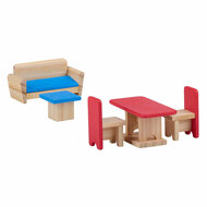 Houten Poppenhuis met Accessoires, 30dlg. - Foto 5