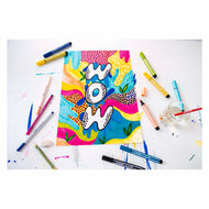 STABILO Pen 68 MAX ARTY - Viltstift Met Dikke Beitelpunt - Set 6 Stuks - Foto 7