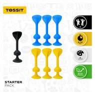 999 Games Tossit - Starter Pack - Blauw-Geel
