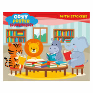 Cozy Kleur- en Stickerboek - 48pag.