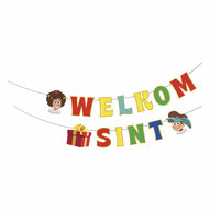 Club van Sinterklaas Vlaggenlijn Welkom Sinterklaas - 20x20cm