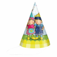 Feesthoedjes Fien &amp; Teun 16cm FSC - 6st.
