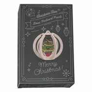 Kerst Postkaart Puzzel Boom