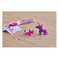 Plus-Plus Glitter Eenhoorns Tube Bouwset - 100st.