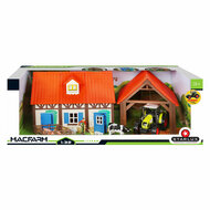 MacFarm Boerderij met Claas Tractor en Accessoires - 1:32