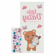 Little Daisy Tattoo Set met Glittergel - 12dlg.