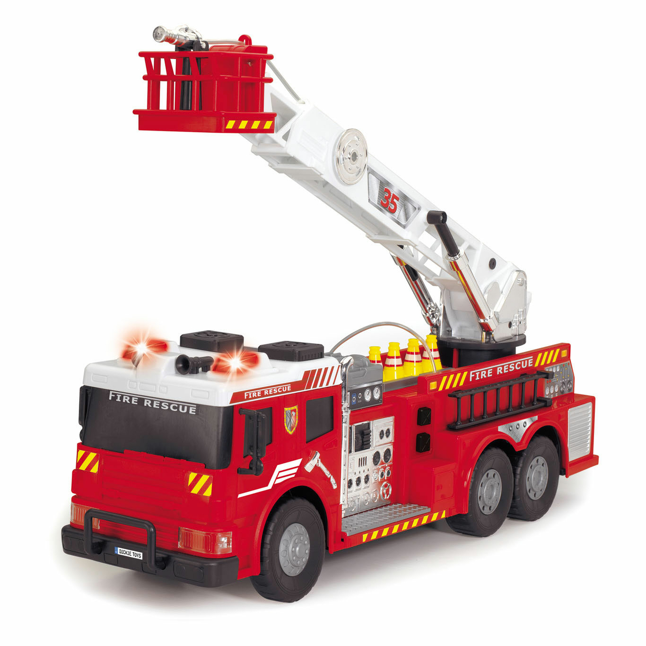 Caroline Onderhoud Rose kleur Dickie RC Brandweerwagen met Ladder en Waterspuit - Het Speelgoedpaleis