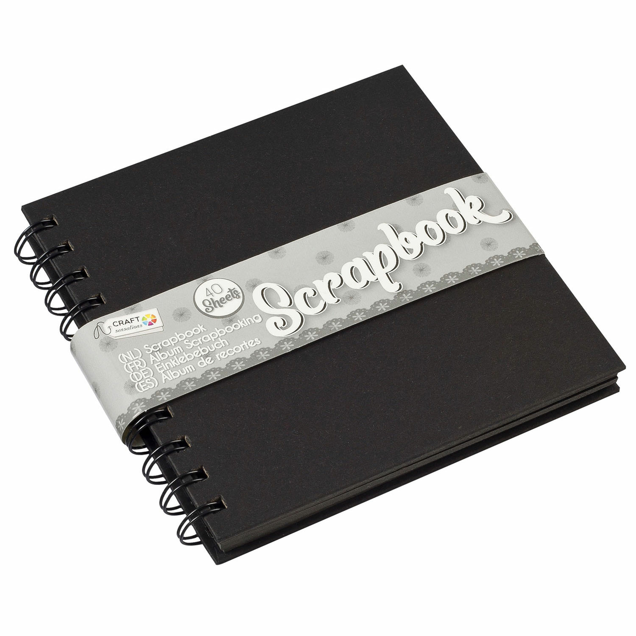Wrijven kraam Duplicaat Scrapbook Zwart, 15x15cm - Het Speelgoedpaleis