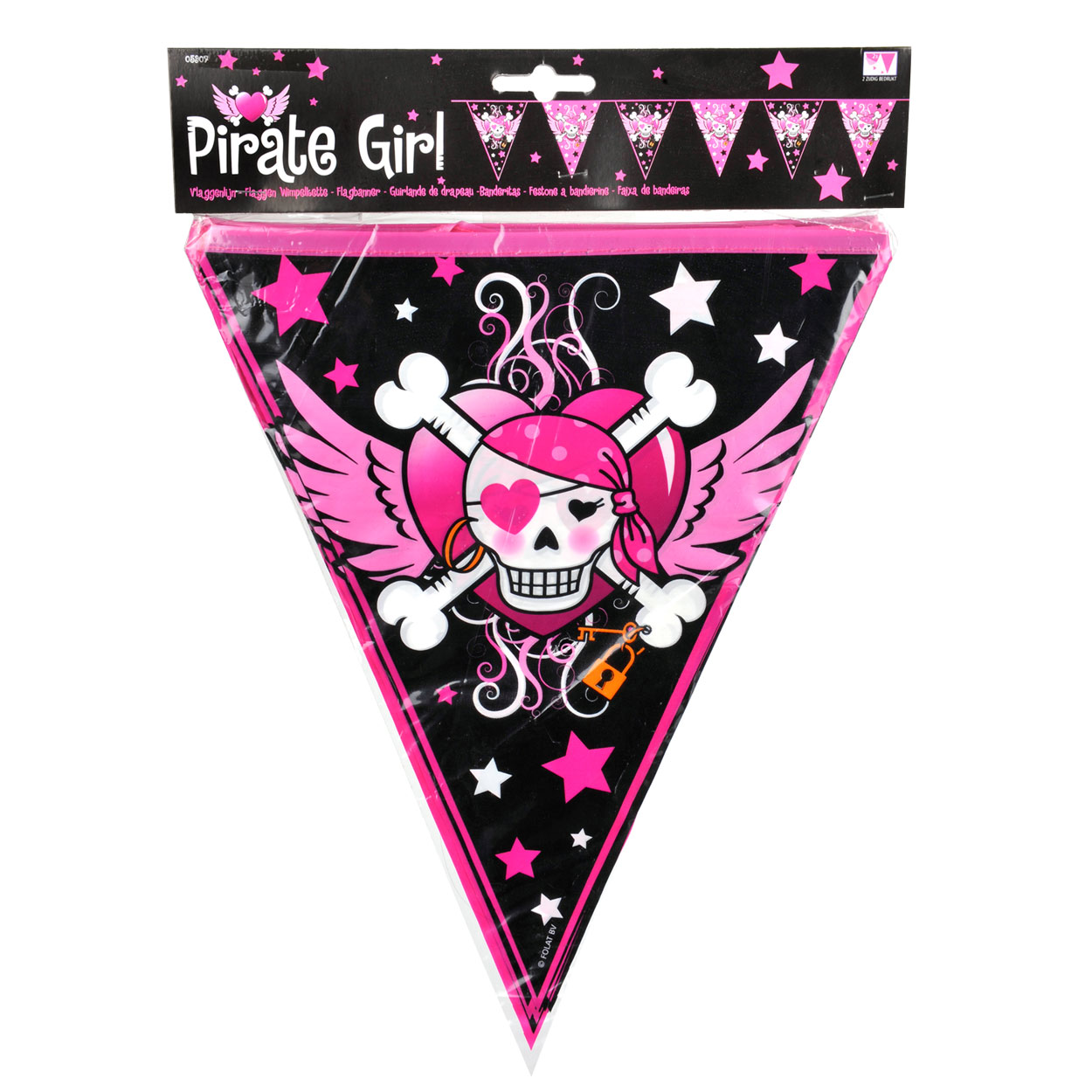 Pirate Girl Vlaggenlijn, 6mtr.