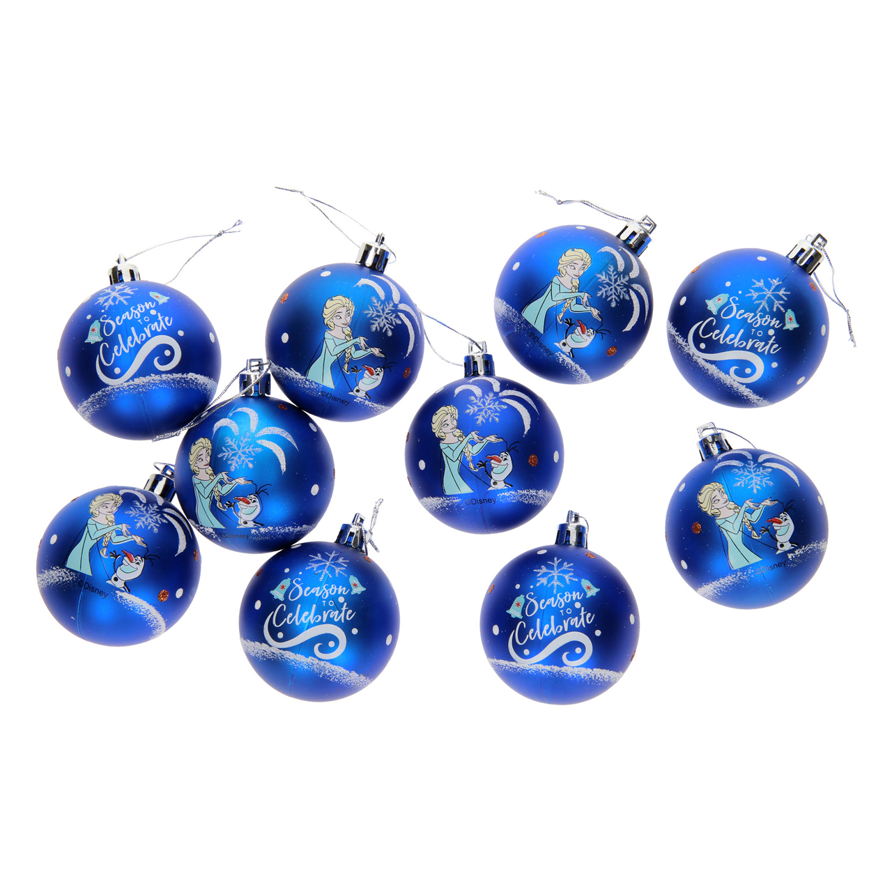 Beringstraat Verdampen horizon Kinder Kerstballen Frozen II Blauw, 10x6cm - Het Speelgoedpaleis