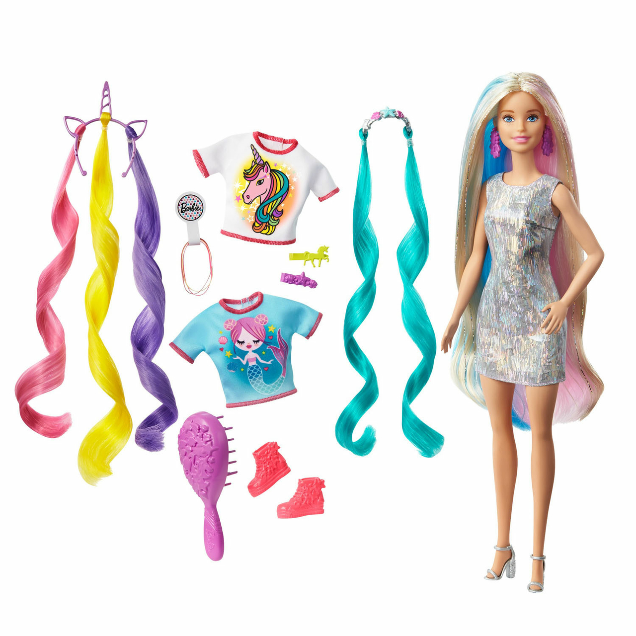 whisky Vlak Buitensporig Barbie Pop Fantasiehaar - Het Speelgoedpaleis