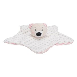 Baby Eco Pluche Knuffeldoekje Beer Ster - Roze