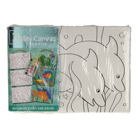 Canvas Schilderset Onderwaterwereld, set van 3 stuks