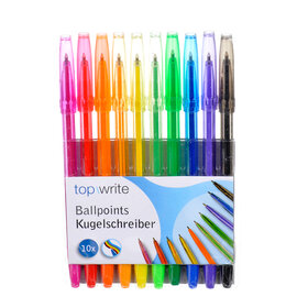 Balpen Regenboog Kleuren, 10st.