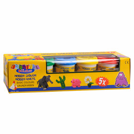 Speelklei - 5 Kleipotjes