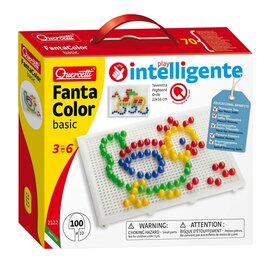 Quercetti Insteek Mozaïek, 100 pins