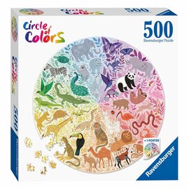 Ravensburger Circle of Colors Puzzels - Animals, 500st.