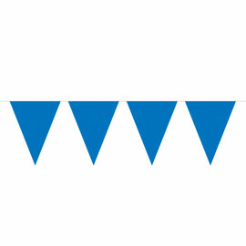 Blauwe Mini Vlaggenlijn, 3mtr.