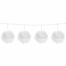 Witte Pompom Slinger